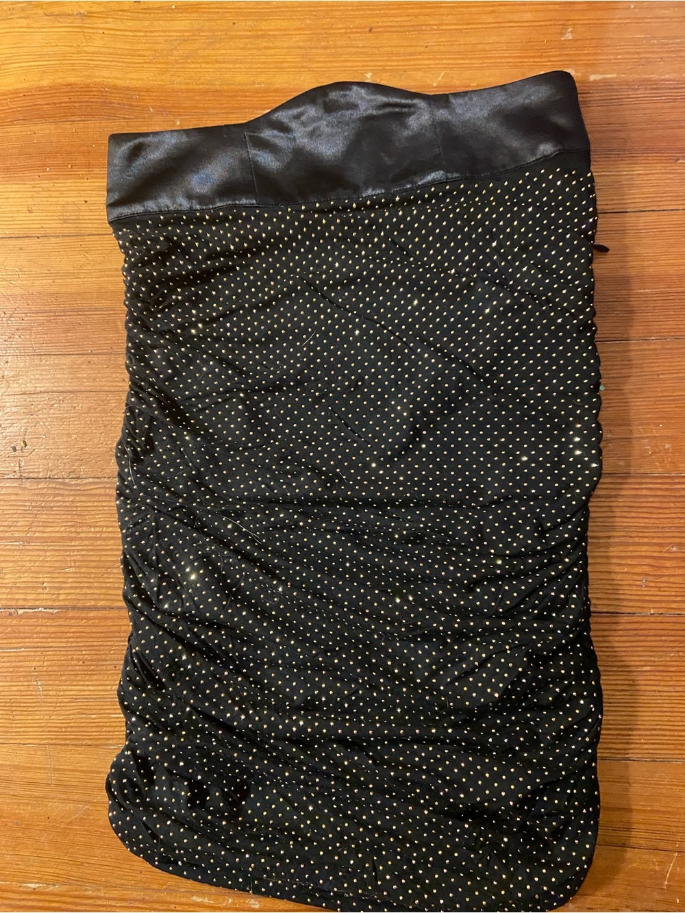 Pierre Balmain Black Skirt with Gold Stud Detailing